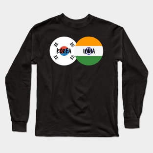 Korean Indian - Korea, India Long Sleeve T-Shirt